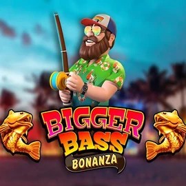 Bigger Bass Bonanza online game logo by Pragmatic Play on crownsplaycasino.com