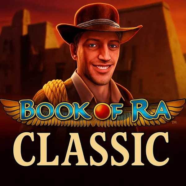 Book of Ra Classic game by Novomatic – logo hosted on CrownPlay Casino