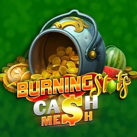 Burning Slots Cash Mesh slot logo by BF Games at CrownPlay Casino