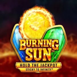 Burning Sun slot logo by Wazdan at CrownPlay Casino