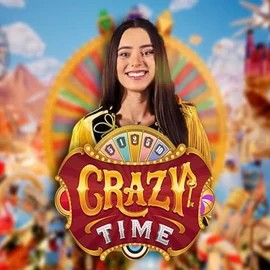Crazy Time logo by Evolution CrownPlay Casino
