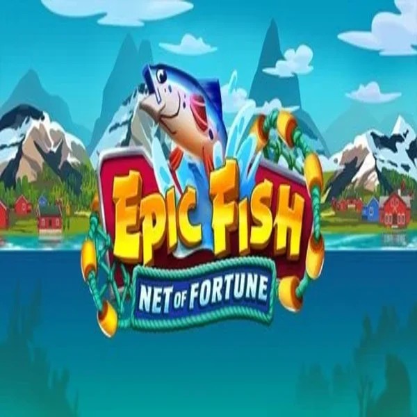 Epic Fish Net of Fortune online game logo by Quickspin on crownsplaycasino.com