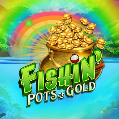 Fishin Pots Of Gold logo by Gameburger Studios CrownPlay Casino