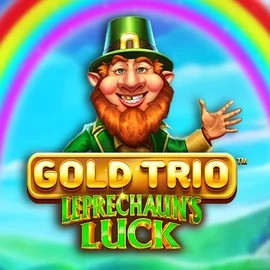 Gold Trio Leprechaun's Luck slot visual from Playtech available on crownsplaycasino.com