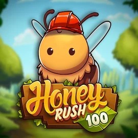 Honey Rush 100 slot visual from Play'n GO available on crownsplaycasino.com