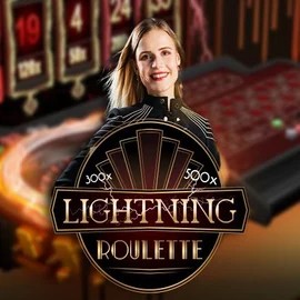 Lightning Roulette logo – Live Casino by Evolution at CrownPlay Casino