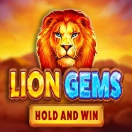 Lion Gems Hold and Win by Playson, showcased at crownsplaycasino.com – game logo