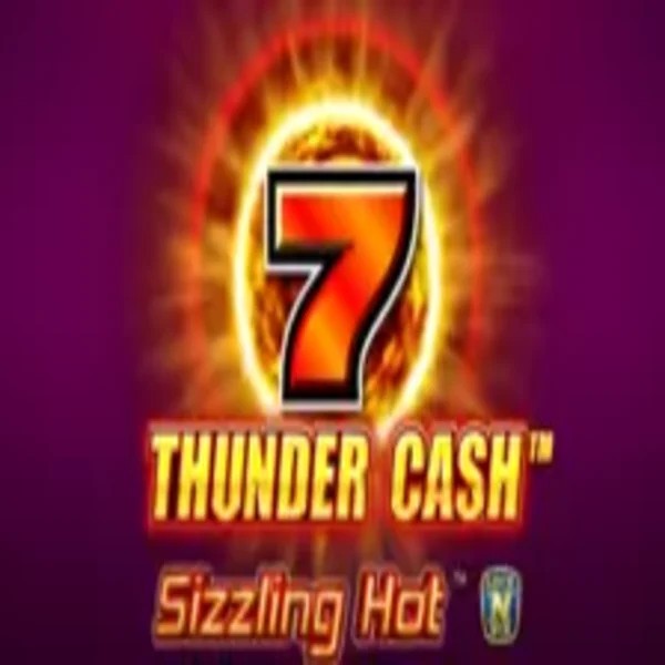 Thunder Cash Sizzling Hot online game logo by Novomatic on crownsplaycasino.com